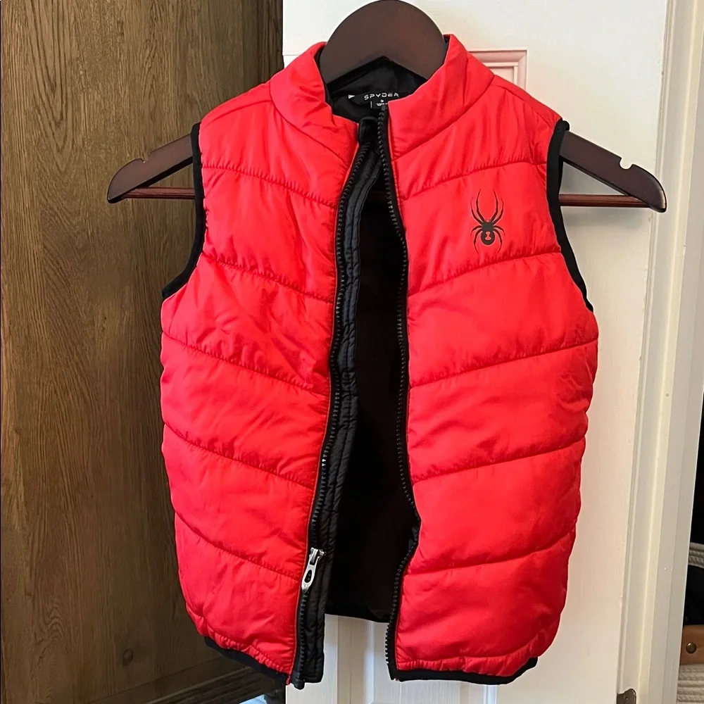Spyder Boys Red Puffer Vest – Size Small